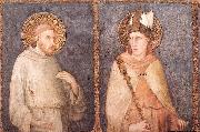St Francis and St Louis of Toulouse, Simone Martini